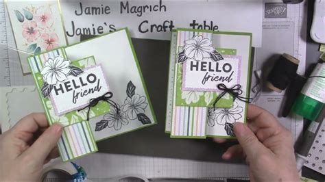 Stampin Up Friendly Hello Z Fold Card Tutorial Youtube