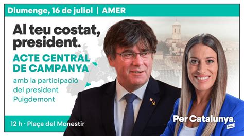 Puigdemont entra en campaña este domingo en el mitin central de Junts