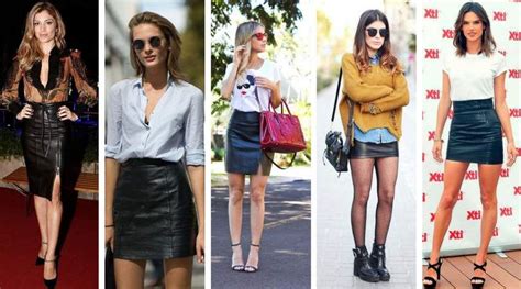 Maneiras De Usar A Saia De Couro E Arrasar No Look Looks Saia De