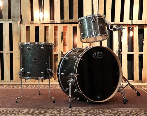 Dw Performance Pewter Sparkle Drum Set 14x24 10x13 16x16 Reverb