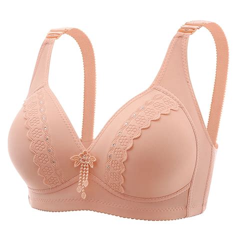 Mrat Womens Lightly Lined Comfort Bra Ladies Traceless Comfortable No