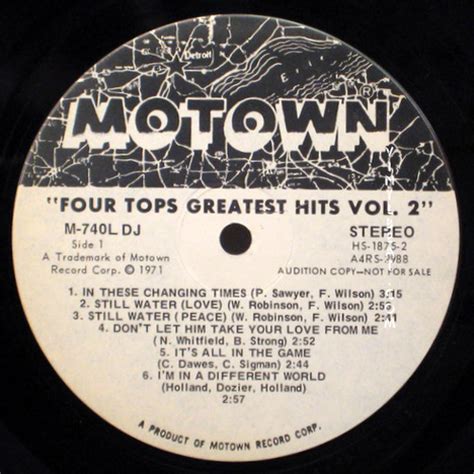 Motown Record Print Out