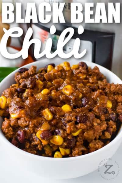 Easy Crockpot Black Bean Chili So Easy To Make Our Zesty Life