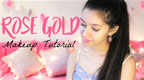 Rose Gold Makeup Tutorial Saina And Tanisha Youtube