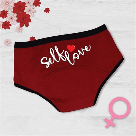 Dchica Self Love Eco Friendly Period Panties Maroon No Pad Required