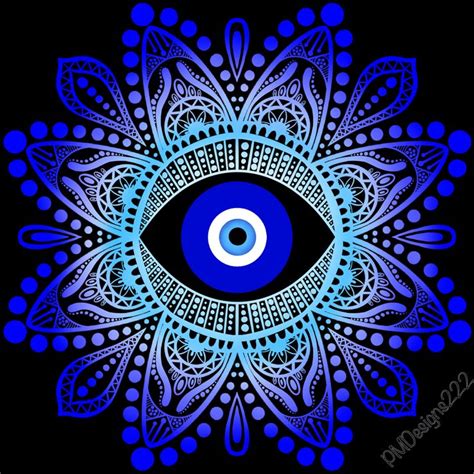 Evil Eye Mandala Design PNG JPEG Look For Me On Etsy Or Redbubble