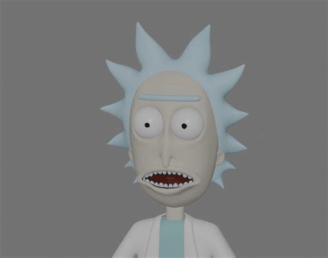 Rick Sanchez D Model Rigged Cgtrader