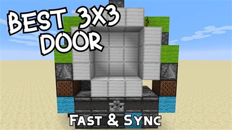 How To Make A 3x3 Piston Door In 1163 Minecraft Simple Youtube