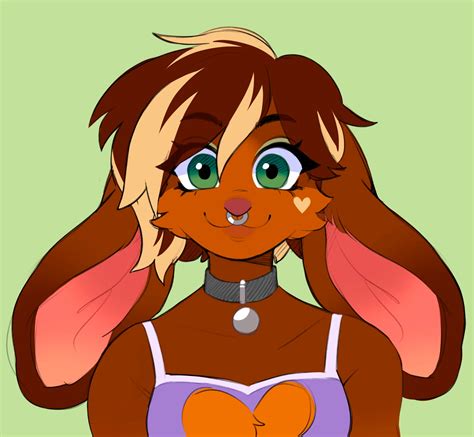 226869 Safe Artistshambletime Lagomorph Mammal Rabbit Anthro Bust Collar Female