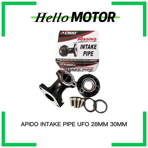 APIDO READY STOCK UNIVERSAL 28mm RACING INTAKE PIPE UFO EX5 KRISS