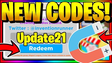 All New Magnet Simulator Codes Update Roblox Codes Youtube