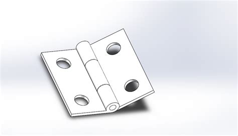 1寸合页 SOLIDWORKS 2018 模型图纸下载 懒石网