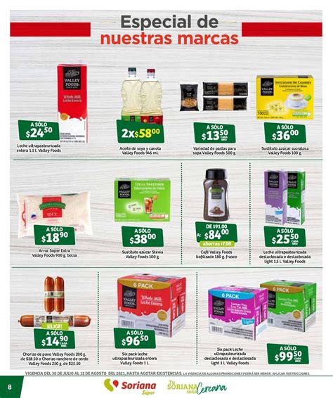 Folleto Soriana Super Bajamos Los Precios Del 30 De Julio Al 12 De