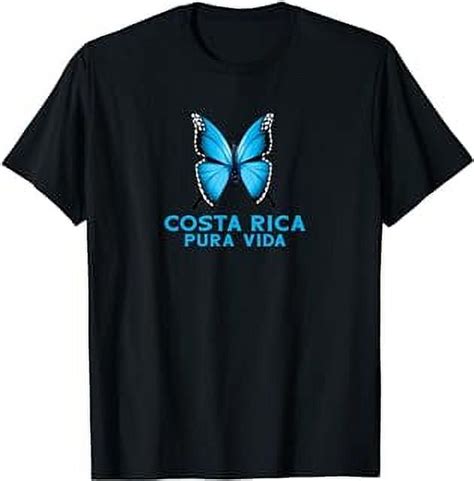 Blue Butterfly Costa Rica T Shirt
