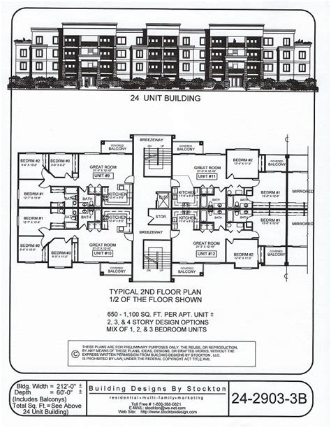 24 Unit Apartment Building Floor Plans - Home Design Ideas