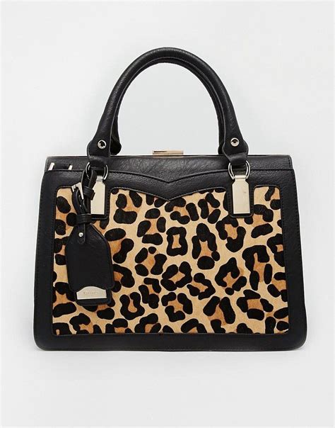 Dune Structured Daphne Leopard Print Bag At Asos Leopard Print