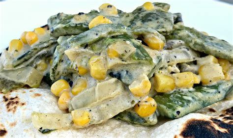 Rajas Con Crema Creamy And Delicious