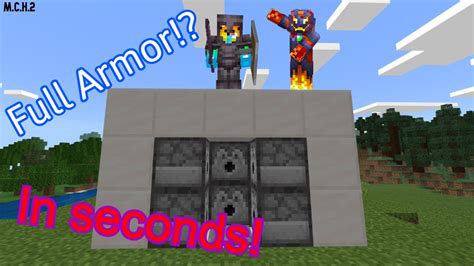 How To Make An Automatic Armor Equipper In Minecraft Youtube