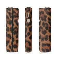 Capa De Couro Pu Estilo Leopardo Para Iqos Iluma One Caixa De Cigarro