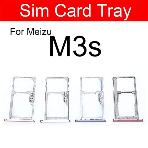 Memory And Sim Card Tray Holder For Meizu M3s Sim And Micro Sd Memory Card Reader Slot Replacement