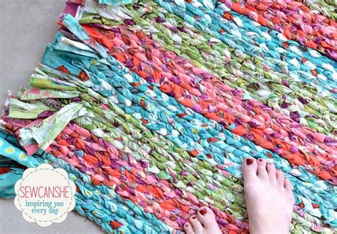 How To Sew A Diy Braided Rag Rug Total Stash Buster Sewcanshe