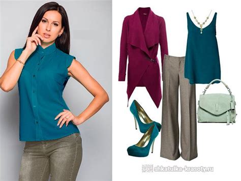 цвет морской волны +с какими цветами сочетается | Fashion, Women's top ...