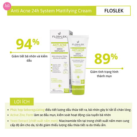 Kem Dưỡng Ẩm Kiểm Soát Dầu Floslek Pharma Anti Acne Mattifying Cream