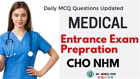 CHO NHM Entrance Exam Solve 40 MCQ Questions GNM BSc Nursing YouTube