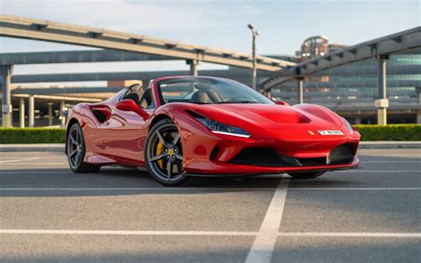 Rent A Ferrari F8 Tributo Spyder Red 2023 Id 05123 In Dubai