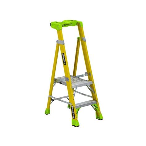 Louisville Ladder Cross Pinnacle 2 Ft Fiberglass Leaning Platform Step