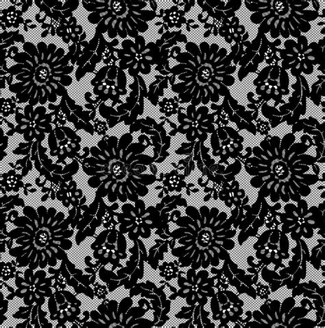 Seamless Vector Black Lace Stock Vector Illustration Of Curve 103564787