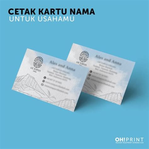 Jual Cetak Kartu Nama Print Kartu Nama Kartu Nama Custom Premium