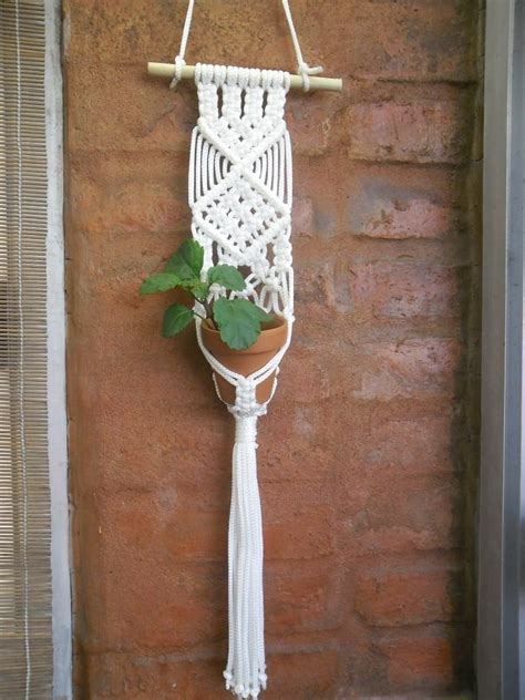 Tapiz Macetero Hecho En Macrame Macram Colgadores De Plantas De