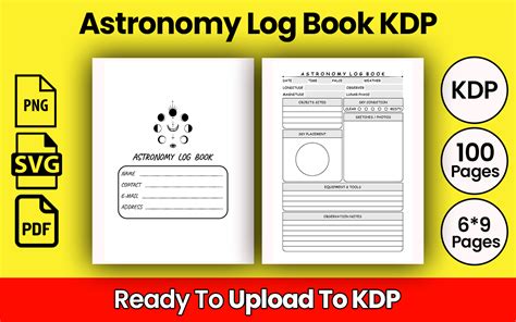 Astronomy Log Book Graphic By Kdppodsolutions Creative Fabrica