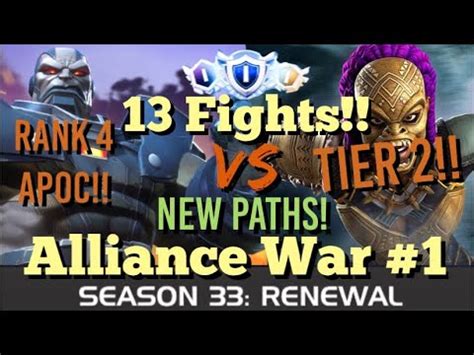 MCOC Alliance War Season 33 War 1 13 FIGHTS 6R4 Apoc Vs