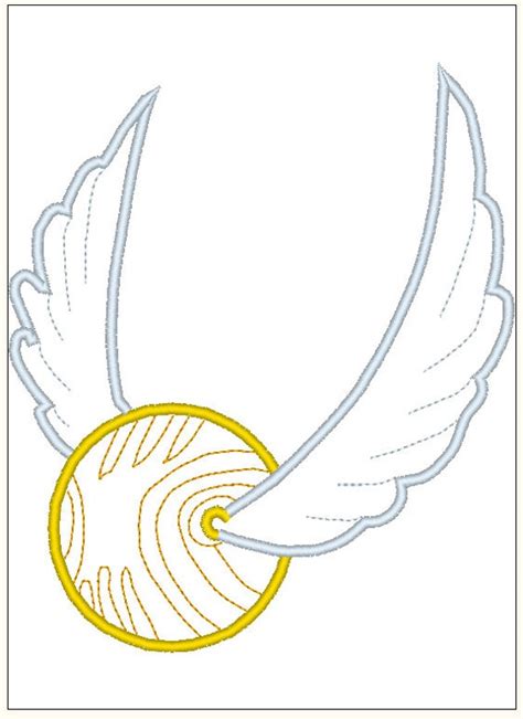 Harry Potter Golden Snitch Coloring Page