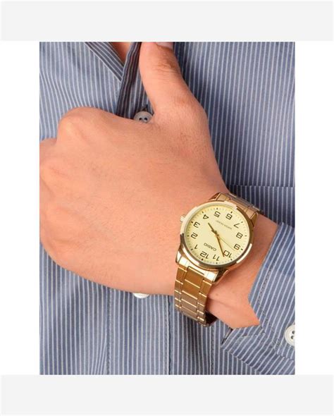 Riachuelo Rel Gio Casio Masculino Ref Mtp V G Budf Cl Ssico Dourado