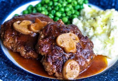 Easy Salisbury Steak With Gravy Recipe Just A Pinch Recipes