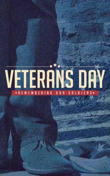 Veterans Day Church Bulletin Template | Clover Media