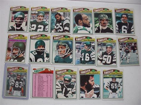 Lot Of 18 1977 Topps Philadelphia Eagles Cards W Papale Rc Team Checklist Ebay