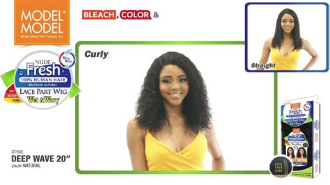 Model Model Nude Fresh Wet Wavy Lace Part Wig Deep Wave Youtube