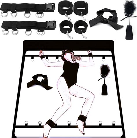 Amazon New Bed Bondage Restraints Sex Kits With X Wrists Ankle Cuffs Under Mattress SM