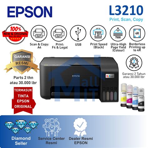 Jual Printer Epson L L Pengganti L Print Scan Copy Hitam