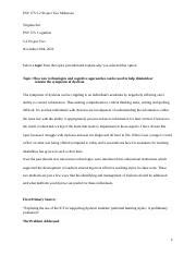 Psy Project Two Milestone Template Docx Psy Project