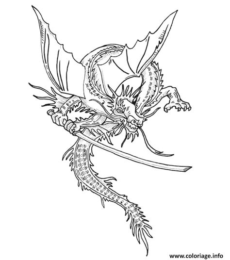 Coloriage Dragon Jecolorie