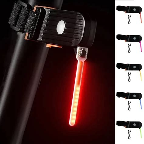 Bike Rear Light Photon Drop Warning Lamp Waterproof Rechargeable Led