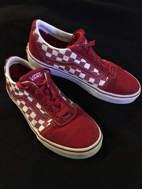 Vans Old Skool Sneaker Vans Sneaker Red Checkered Vans Off The Wall