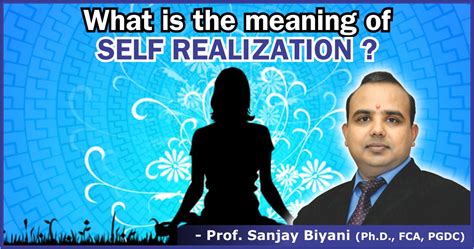 What Is The Meaning Of Self Realization Best Motivator In Jaipur Dr