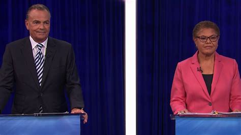 Karen Bass And Rick Caruso Face Off In Mayoral Debate Nbc Los Angeles