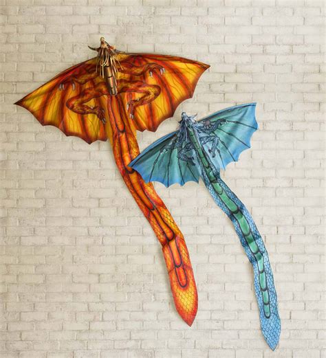Large Red Dragon Kite Wind And Weather